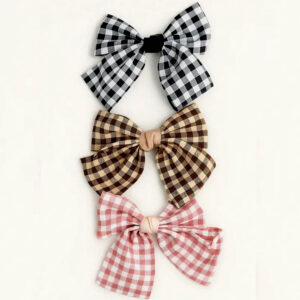 furry bow hair band
